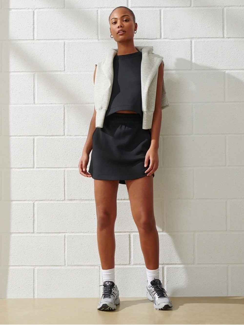 YPB neoKNIT Unlined Mini Skirt - Black